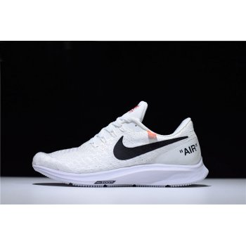 Mens and WMNS Off-White x Nike Air Zoom Pegasus 35 White Running Shoes Shoes